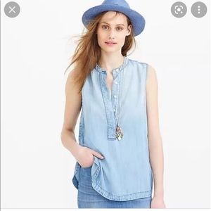 J. CREW Drapey Chambray Shirt